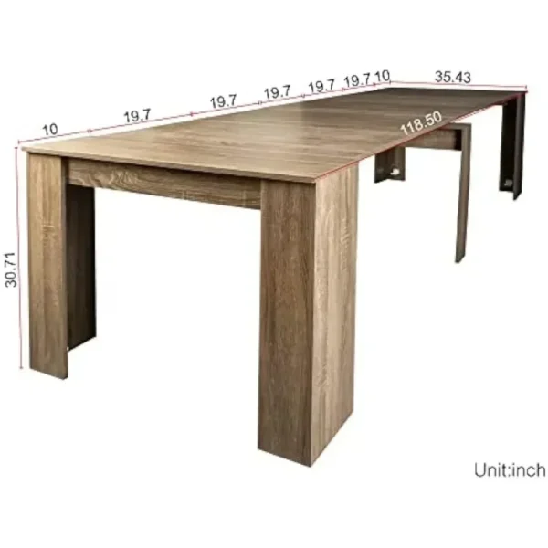 Dining Tables,Multifunctional expandable console table to save space indoors,kitchen dining table, suitable for apartments - Image 3